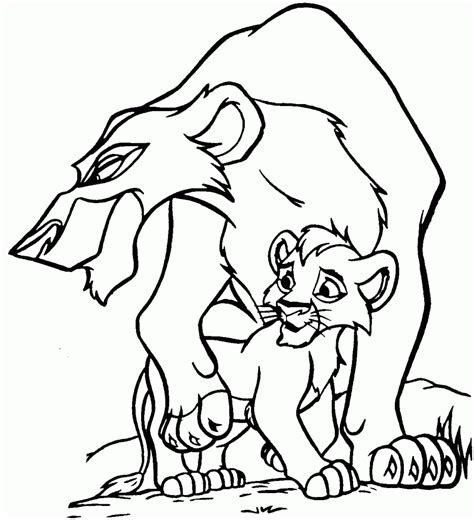 Lion coloring page from lions category. Lion King Coloring Pages - Best Coloring Pages For Kids