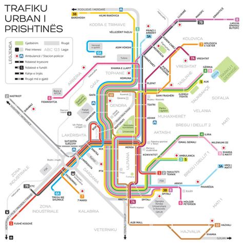 Mapa Mhd V Prištině Plánek Pro Rok 2023 Pražské Metro