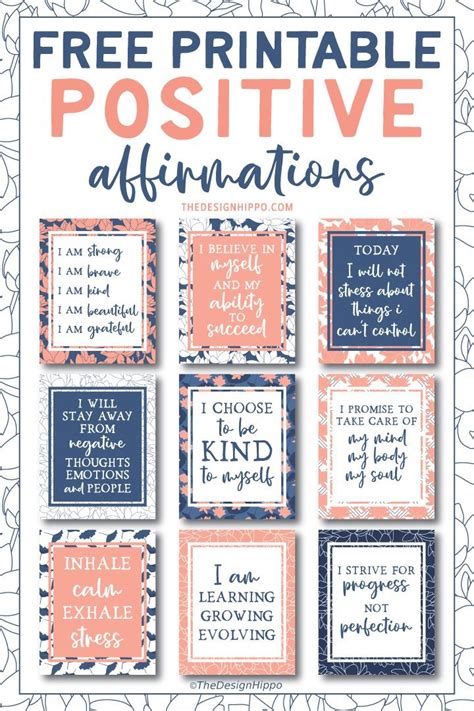 We have positive affirmations for women and daily affirmations are based on the idea that speaking something out loud wills it to be true. Free Printable Positive Affirmations to Tell Yourself Daily