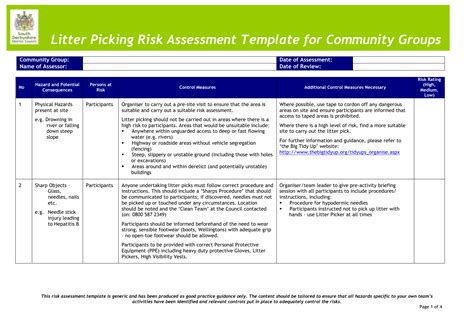 Information technology (it) risk assessment, risk management and data center (technology) disaster recovery template suite. RISK ASSESSMENT FOR WASTE MANAGEMENT INSPECTORS