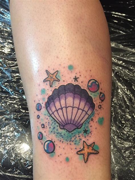 My Sea Shell Tattoo On Ankle Shell Tattoos Tattoo Designs For Girls