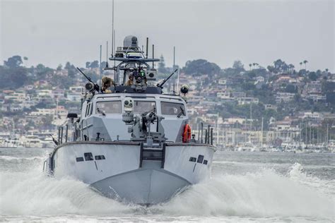 Sailors Travel Aboard A Mark Vi Patrol Boat During Unit Level Training