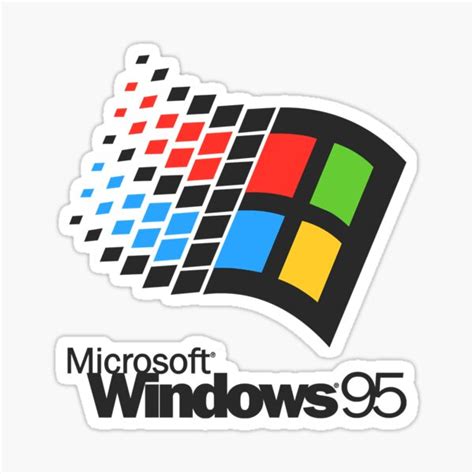 Microsoft Windows 95 Essential Sticker For Sale By Geigerrosemary