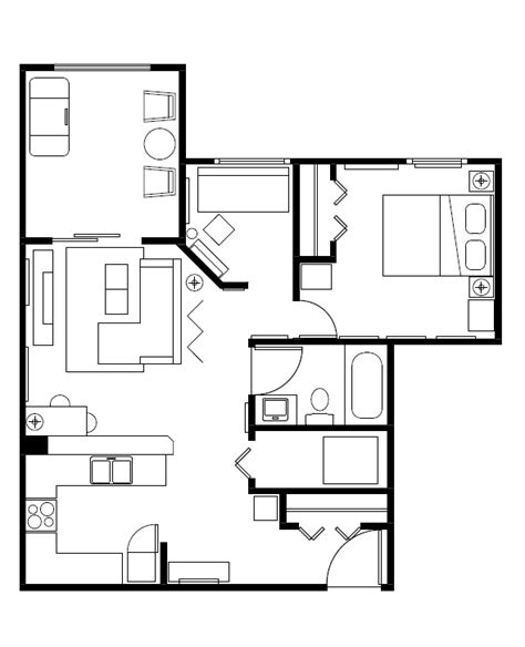 Floor Plan Clipart Floorplansclick