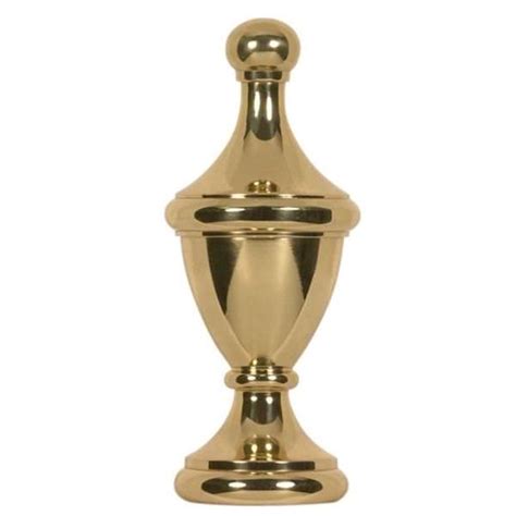 Brown cap resin lamp finial. Satco 91734 - Light Fixture Finials and Cap