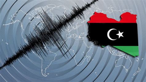 Seismic Activity Earthquake Libya Map Stock Illustration Illustration