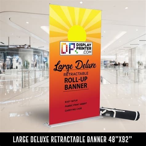 Large Deluxe Retractable Banner Roll Up Banner Display And Banner