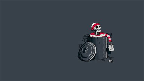 Simple Waldo Humor Skeleton Wallpapers Hd Desktop And