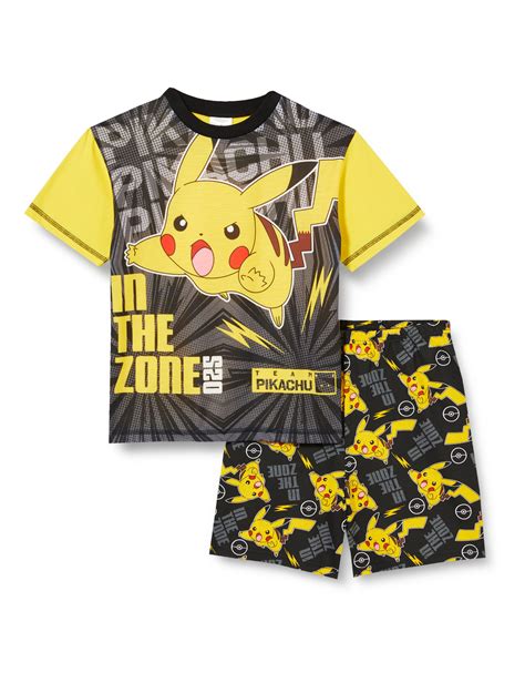 Pokemon Boys Short Pyjamas Pikachu Pjs Characterville
