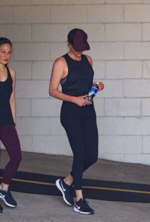 Charlize Theron Leaves A Gym Session With A Friend In Los Angeles