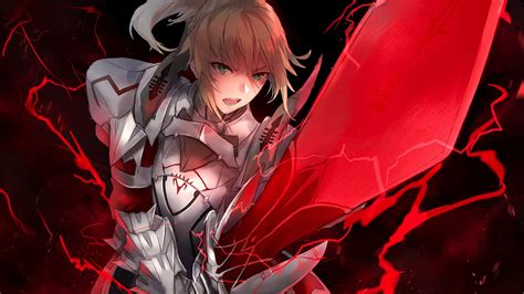 Download 1920x1080 Wallpaper Angry Saber Red Fatestay Night Fate