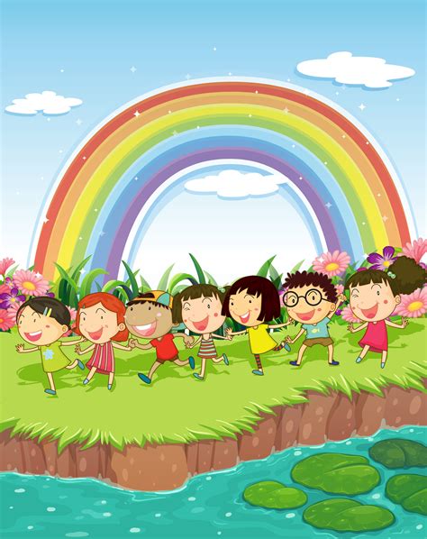 Children Playing Outside 525290 Download Free Vectors Clipart