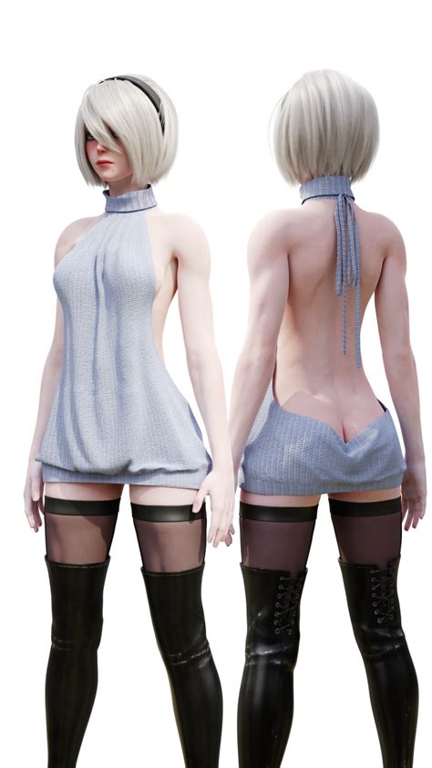 Rule 34 3d Ass Cleavage Butt Crack Front And Back Nier Automata Nier Series Renderingbutts