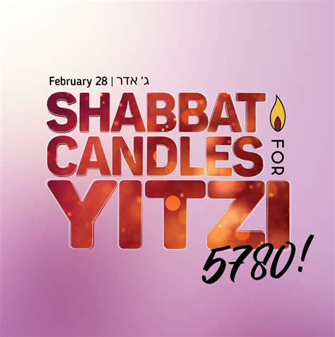 Shabbat Candles For Yitzi