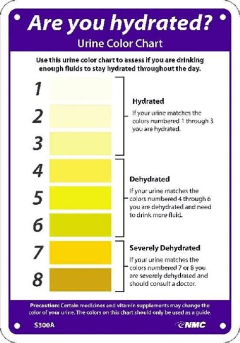 Urine Color Chart Pee Color Chart Water Intake Chart Pee Meaning The