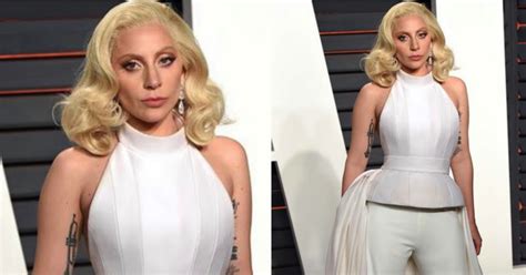 Lady Gaga In Brandon Maxwell At The Vanity Fair Oscar Party