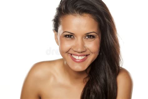 Happy Woman Smiling Stock Photo Image Of Adult Lady 77956474