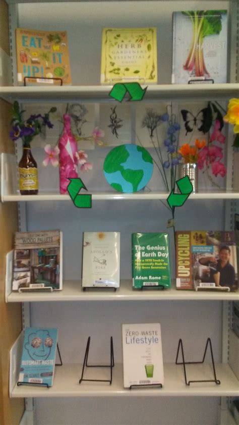 Stanaker Neighborhood Library Earth Day Book Display