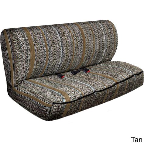 Oxgord Saddle Blanket Striped Universal 2 Piece Bench Seat Cover Set