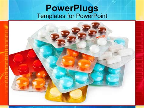 Powerpoint Template Variation Of Pills In Color And Shape 23508