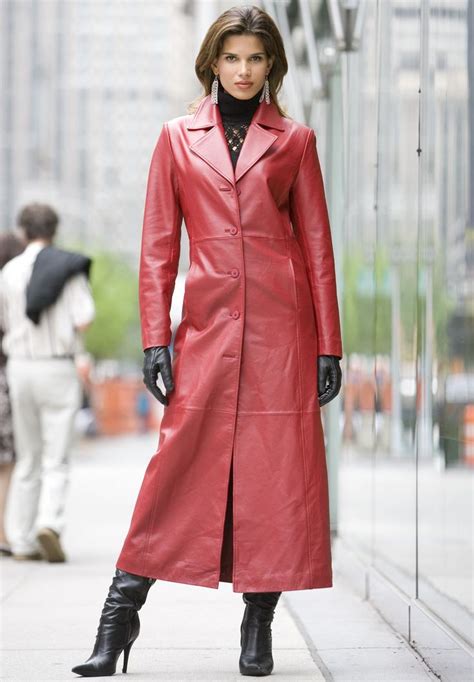 Raica Oliveira Leather Coat Red Leather Coat Leather Coat Jacket