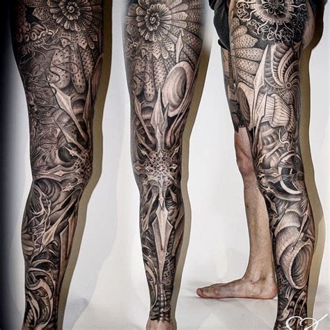 full leg fashion tattoos legs