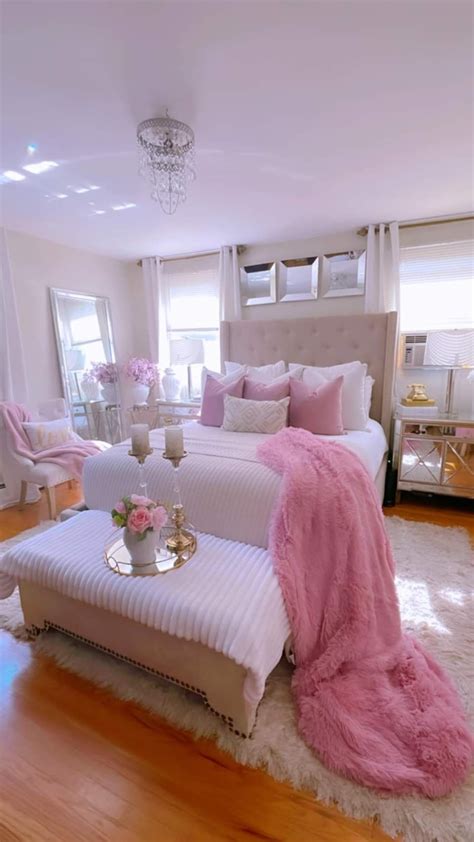 White Room Decor Bedroom Pink Master Bedroom Luxury Room Bedroom Pink Bedrooms Room Makeover