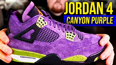 Air Jordan 4 Canyon Purple Early Sneaker Review 2022 Youtube
