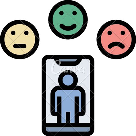 Emojis Line Filled Icon 素材 Canva可画