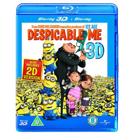 Despicable Me 3d 2 Discs Blu Ray Sharktank Media