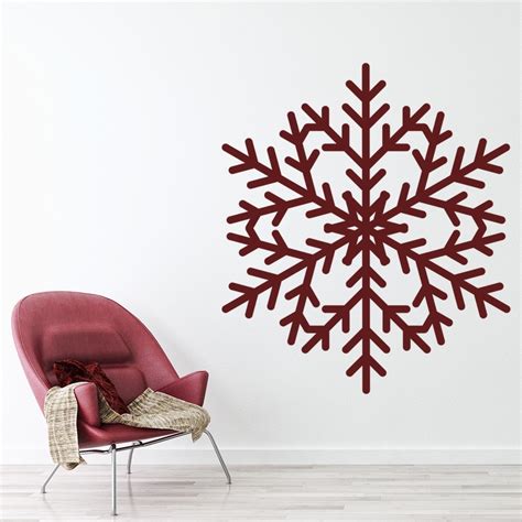 Traditional Snowflake Wall Sticker Christmas Wall Art