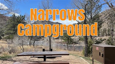 Narrows Campground Lower Narrows Campground Poudre River Canyon