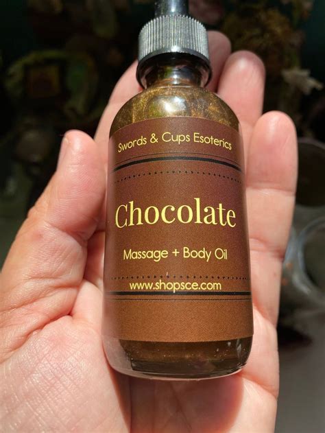 Chocolate Massage And Body Oil Bath Oil Massage Oil Body Shimmer Oil