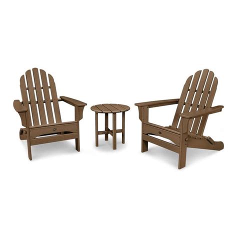 Trex Outdoor Furniture Cape Cod 3 Piece Brown Frame Patio Set In The