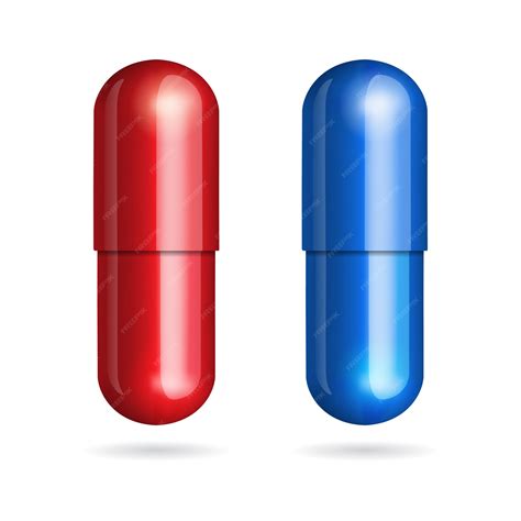 Premium Vector Blue And Red Pills