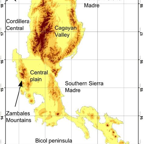 Major Physical Geographic Features Of Luzon Island Download