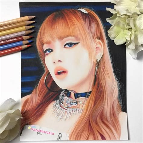 Finished My Lisa Drawing All Blackpink Prints Are Up On My Shop Link