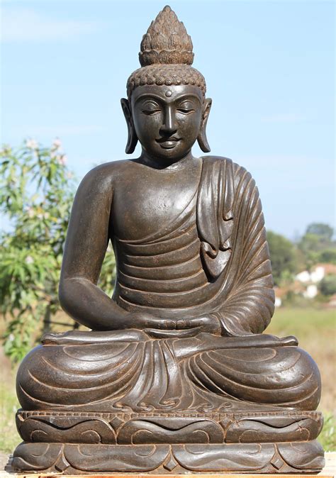 Sold Stone Meditating Garden Buddha Statue 39 102ls386 Hindu Gods