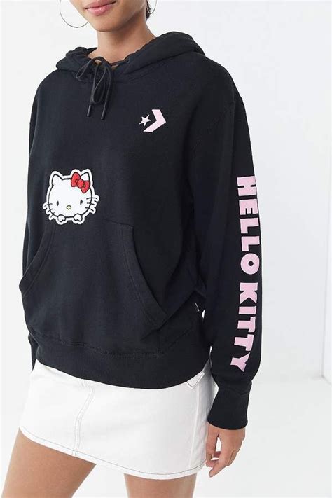 Converse X Hello Kitty Hoodie Sweatshirt Sanrio Clothes Sanriocore