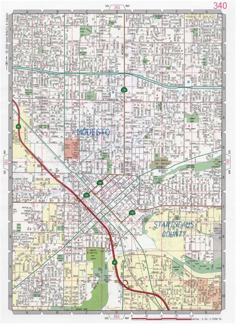 Map Of Modesto City California Free Large Detailed Road Map Modesto Ca