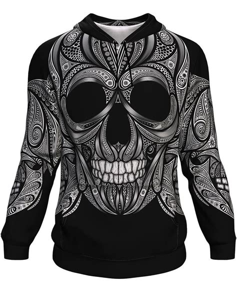 Ornamental Skull Unisex Hoodie Hoodies Unisex How To Wear