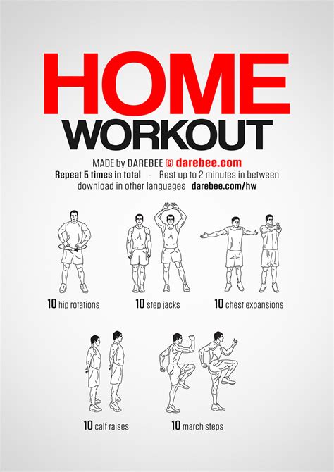 Daily Workout Plan At Home