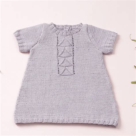 New Knit This Baby Dress With Balls Katia Cotton Cashmere You Can Find The Pattern On