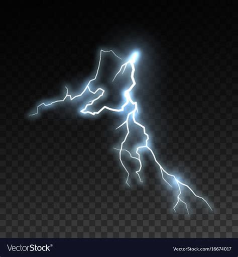 Thunderbolt Or Lightning Visual Effect For Design Vector Image
