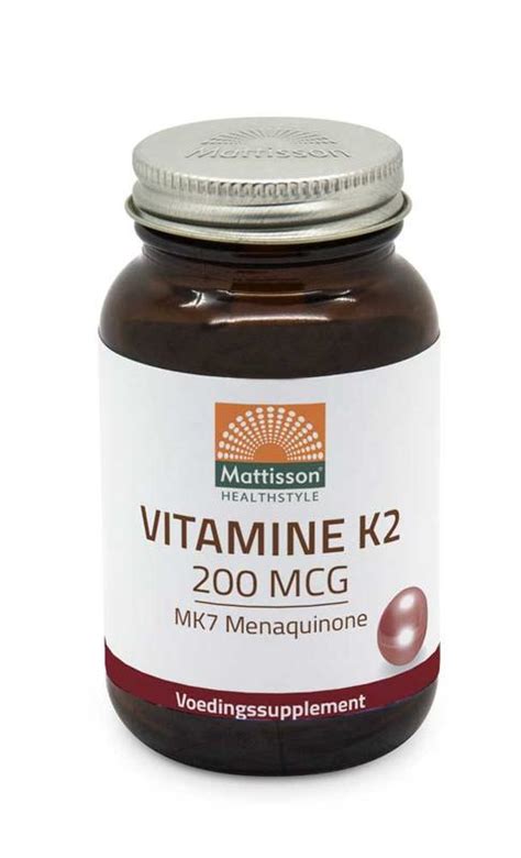 K2 is both a tissue and bacterial product (derived from vitamin k1 in both cases) and is usually found in animal products or fermented foods. Vitamine K2 200 mcg & MK7 60 tabletten - Mattisson • Nova ...