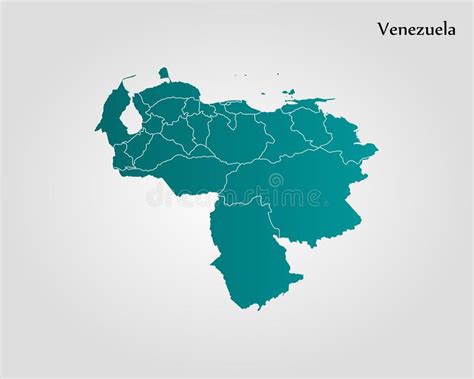 Map Of Venezuela Stock Illustration Illustration Of Digital 109464075