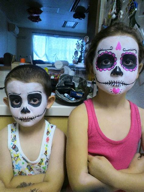 Kids Skeleton Make Up For Halloween 2012 Kids Halloween Face Face