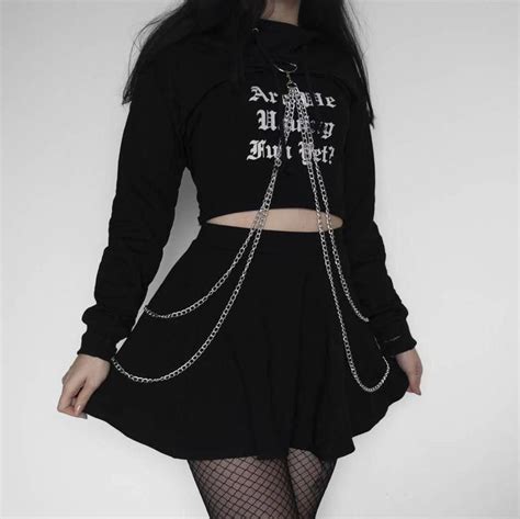 Emo Fashionemo Styleemo Outfitsemo Clothes Emonails In 2020 Edgy