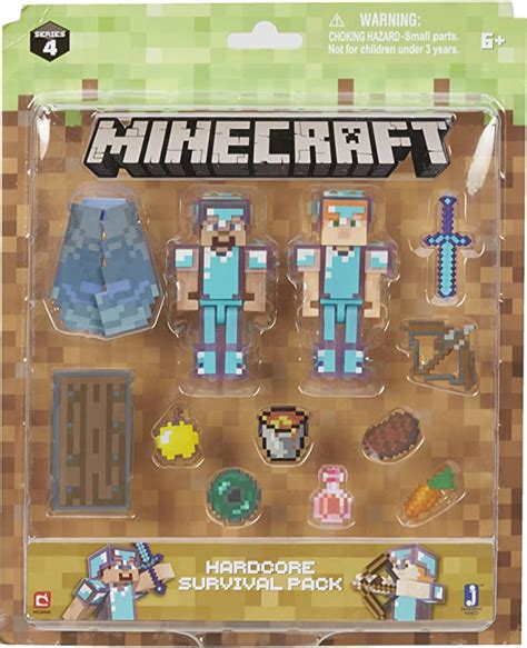 Minecraft Steve And Alex Hardcore Survival Pack Playsets Amazon Canada