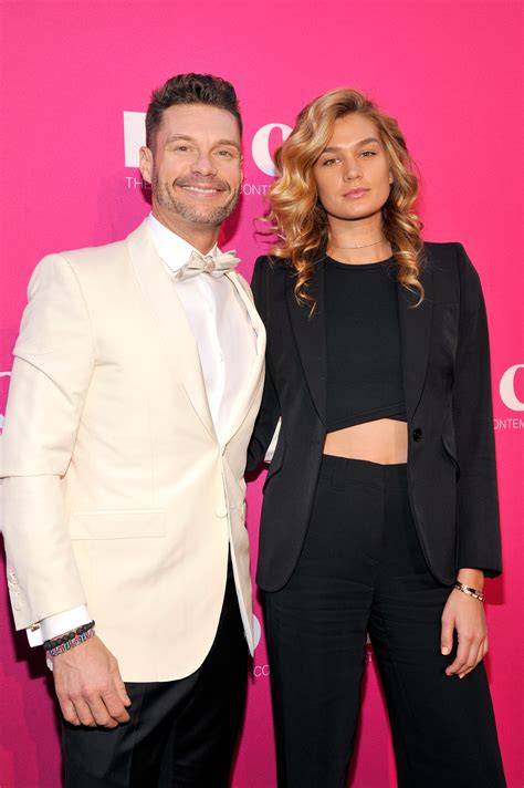 ryan seacrest s girlfriend shayna taylor makes her live debut watch their sweet baking